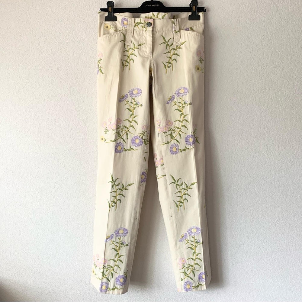 Dolce & Gabbana embroidered floral pants